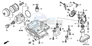 CB600FD Hornet 3ED drawing OIL PAN/ OIL PUMP