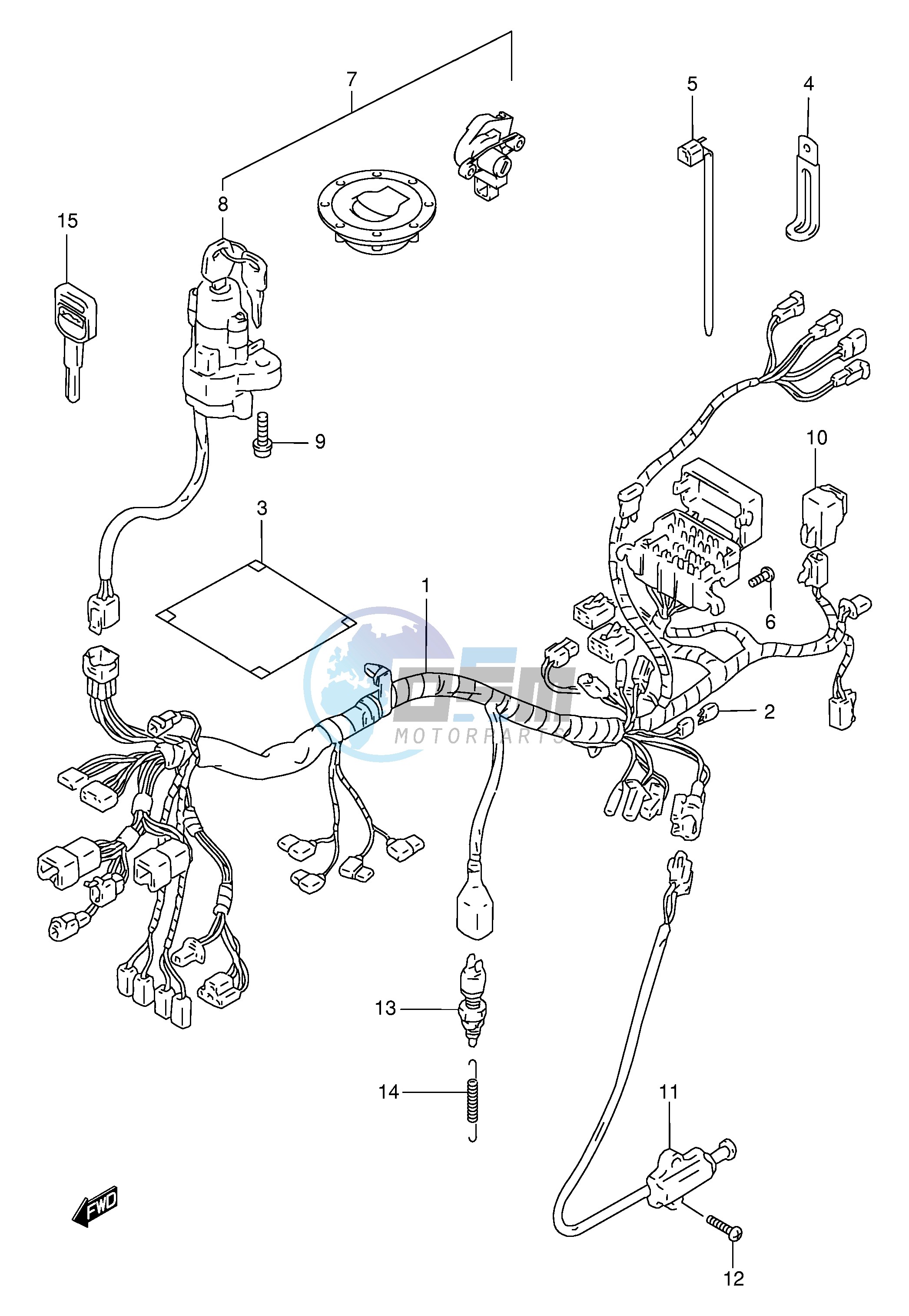 WIRING HARNESS (GSF1200T V W X Y ST SV SW SX SY)