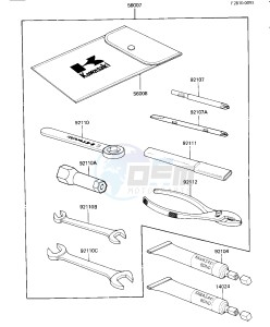 ZX 550 A [GPZ] (A1-A3) [GPZ] drawing OWNER TOOLS