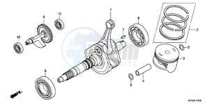 TRX420FMC drawing CRANK SHAFT/PISTON