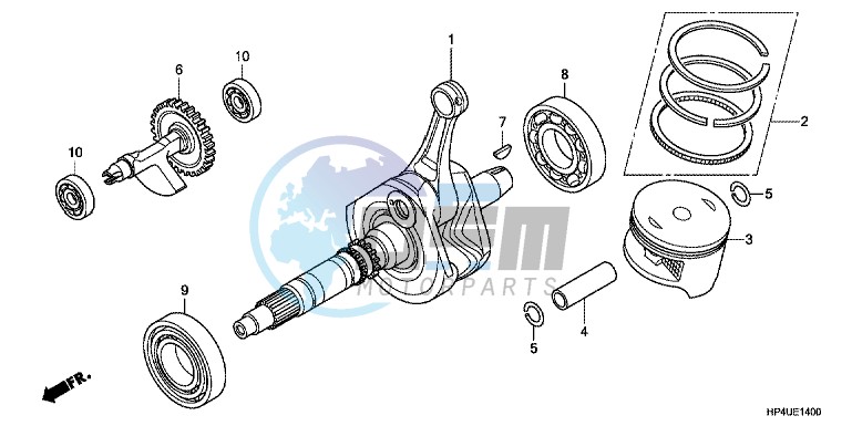 CRANK SHAFT/PISTON