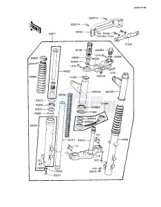 KZ 1100 L [LTD SHAFT] (L1) [LTD SHAFT] drawing FRONT FORK