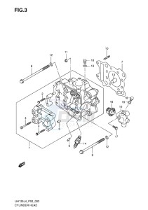 UH125 BURGMAN EU drawing CYLINDER HEAD