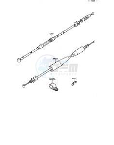 KX 125 G [KX125] (G1) [KX125] drawing CABLES