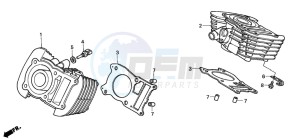 VT125C2 drawing CYLINDER