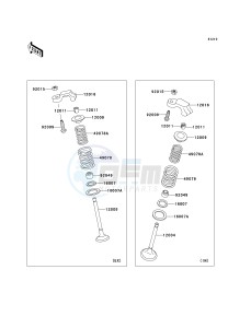 EX 250 F [NINJA 250R] (6F-7F) F6F drawing VALVE-- S- -