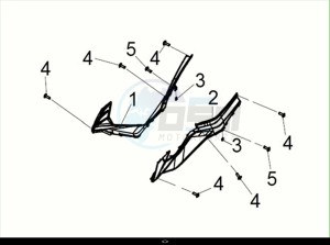 CRUISYM 125 (LV12W3-EU) (M2) drawing L.-R. FLOOR SIDE COVER