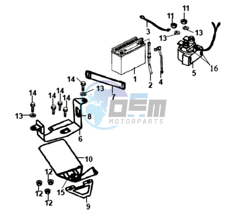 BATTERY - BATTERY HOLDER