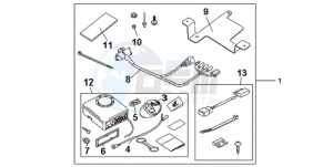 CB600FA39 Australia - (U) drawing KIT ALARM SYS