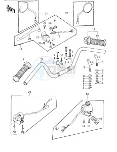 KZ 750 G [LTD II] (G1) [LTD II] drawing HANDLEBAR