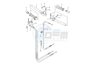 YZF R6 600 drawing STEERING HANDLE – CABLE