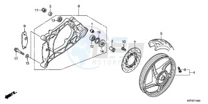 SH125RC drawing REAR WHEEL/SWINGARM