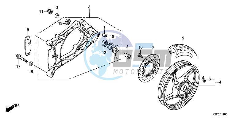 REAR WHEEL/SWINGARM