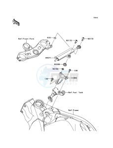 NINJA_ZX-10R ZX1000JBF FR GB XX (EU ME A(FRICA) drawing Steering Damper