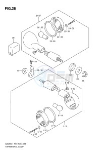 GZ250 (P3) drawing TURN SIGNAL LAMP