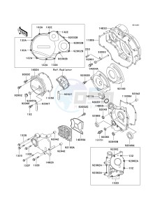 ZX 1100 D [NINJA ZX-11] (D4-D6) [NINJA ZX-11] drawing ENGINE COVER-- S- -