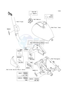 VN 800 G [VULCAN 800 DRIFTER] (E1-E5) [VULCAN 800 DRIFTER] drawing LABELS