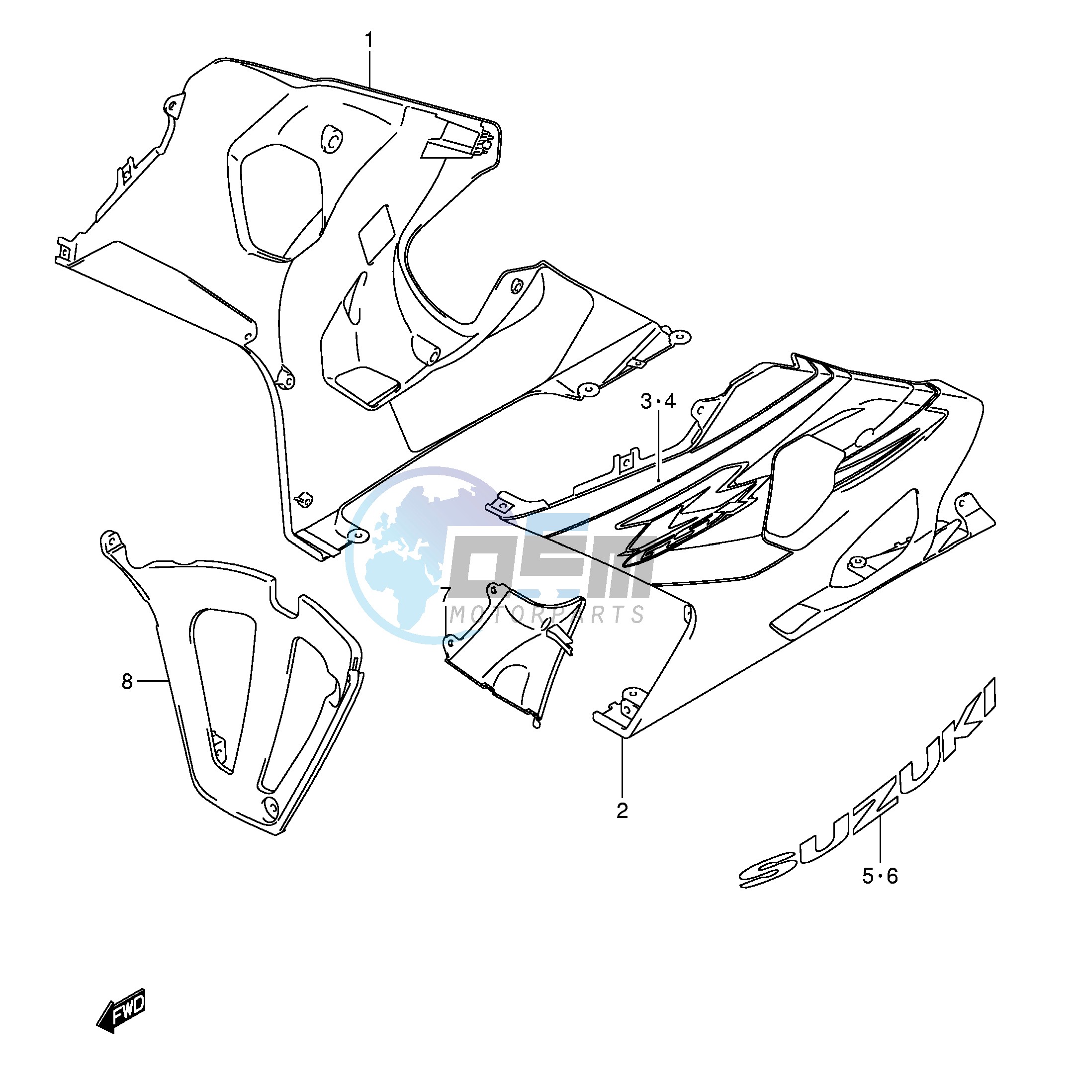 UNDER COWLING (GSX-R750K5)