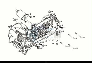 SYMPHONY S 125 (XF12W1-EU) (E5) (M1) drawing L. CRANK CASE