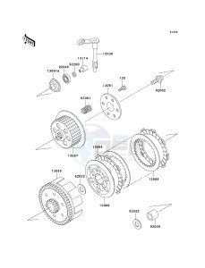 KX 65 A (A6) A6 drawing CLUTCH