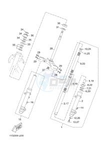 YP125RA (ABS) X-MAX125 ABS X-MAX125 ABS (2ABD) drawing STEERING