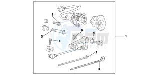 VFR1200FDD VFR1200F Dual Clutch UK - (E) drawing KIT,DCT PEDAL SHI