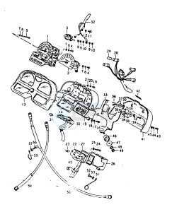 GSX1100 (T-X) drawing SPEEDOMETER - TACHOMETER