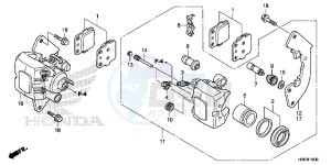 TRX500FA5F TRX500FA Europe Direct - (ED) drawing FRONT BRAKE CALIPER