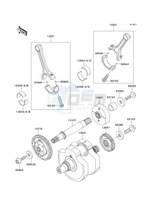 VN 900 C [VULCAN 900 CUSTOM] (7F-9FA) C9F drawing CRANKSHAFT