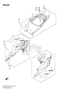 GSX-R600 (E21) drawing FRAME COVER