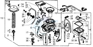 X9 250 drawing Carburettor