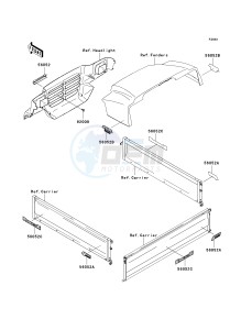 KAF 950 B [MULE 3010 DIESEL 4X4] (B7F) B7F drawing DECALS