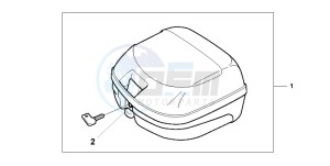 SH50 SCOOPY drawing TOP CASE