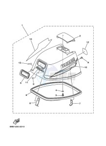 6DMHS drawing TOP-COWLING