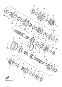 XJ6NA XJ6S 600 DIVERSION (S-TYPE) (36BH 36BJ) drawing TRANSMISSION