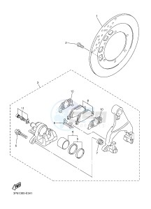 FJR1300AE FJR1300-AS FJR1300AS (B954) drawing REAR BRAKE CALIPER