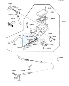 ZG 1000 A [CONCOURS] (A1-A3) [CONCOURS] drawing CLUTCH MASTER CYLINDER