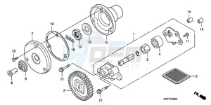 CBF125MA UK - (E) drawing OIL PUMP