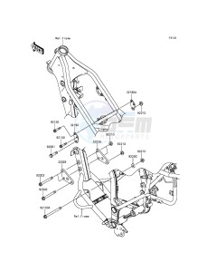 KLX250 KLX250SFF XX (EU ME A(FRICA) drawing Engine Mount