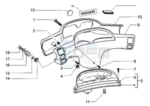 Zip 50 RST drawing Speedometer - Handlebar covers