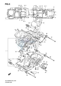 VLR1800 (E2) drawing CRANKCASE