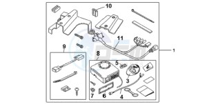 CBF600NA9 France - (F / ABS CMF) drawing AVERTO ALARM KIT