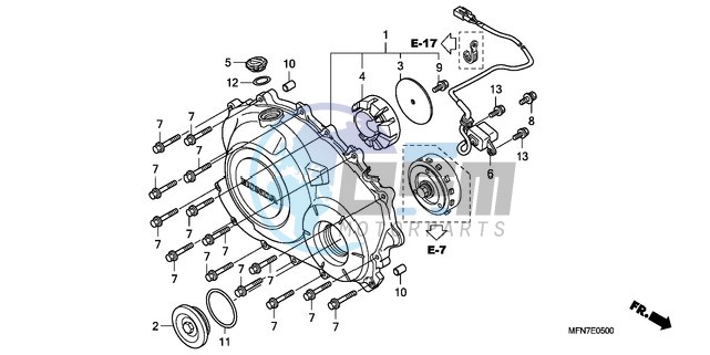 RIGHT CRANKCASE COVER