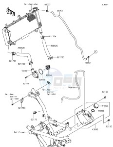 Z650 ER650HHF XX (EU ME A(FRICA) drawing Water Pipe