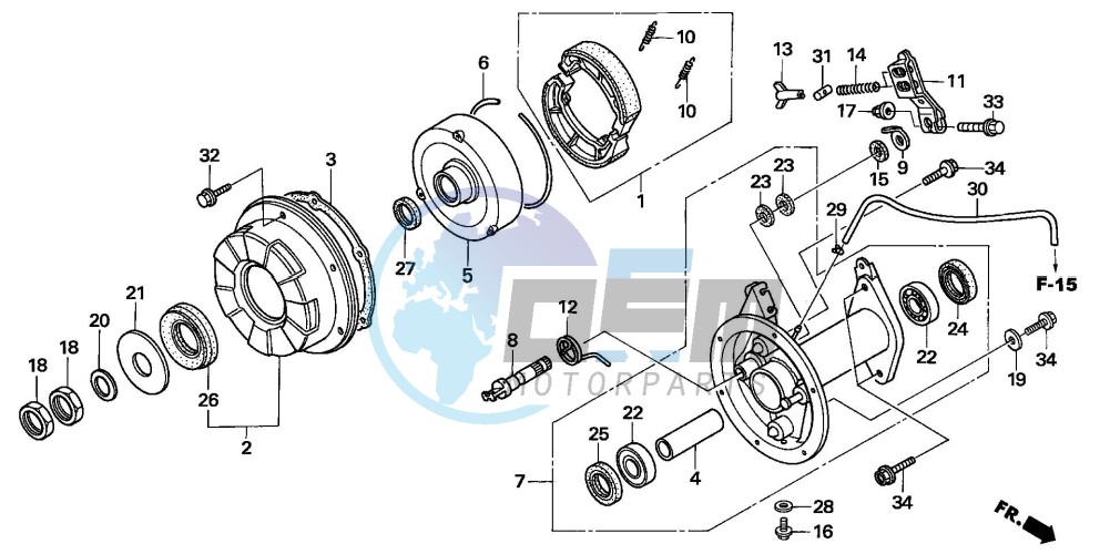 REAR BRAKE PANEL