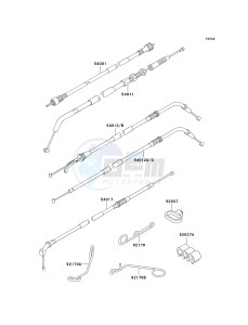 ZX 600E [ZX-6 NINJA ZZR 600] (E10-E13 E13 CAN ONLY) ZZR 600 drawing CABLES