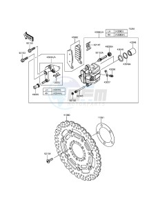 Z800 ZR800CGF UF (UK FA) XX (EU ME A(FRICA) drawing Front Brake