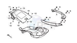 MAXSYM 600 I ABS EXECUTIVE EURO4 L7 drawing TAIL GRIP