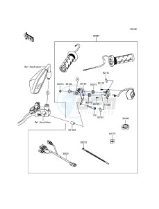 VERSYS 1000 KLZ1000BGF FR GB XX (EU ME A(FRICA) drawing Accessory(Grip Heater)