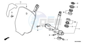 CRF150R9 Europe Direct - (ED) drawing STEERING STEM